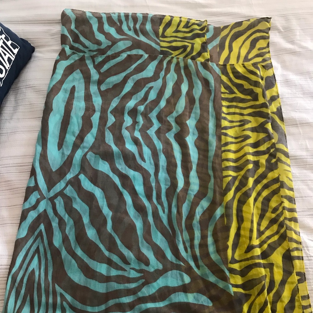 Zebra print scarf